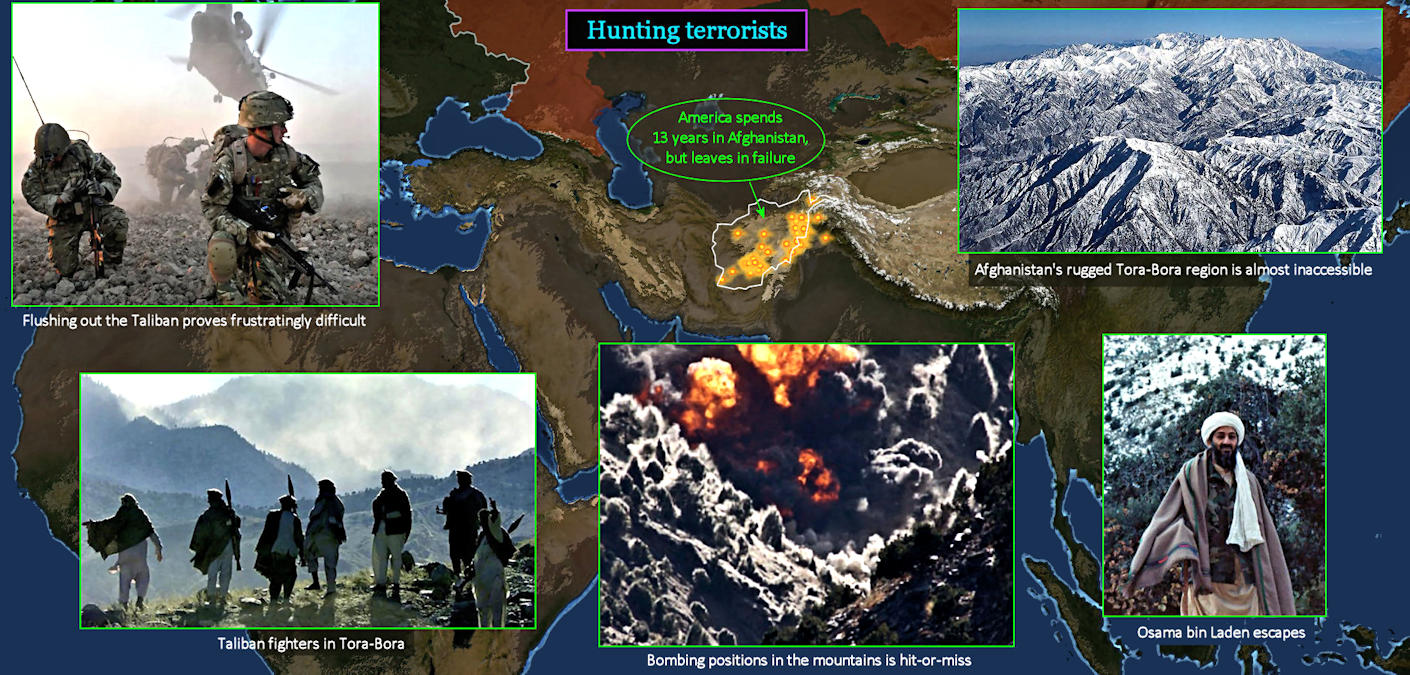 Afghanistan, Taliban, Bora-Bora, 2000s map